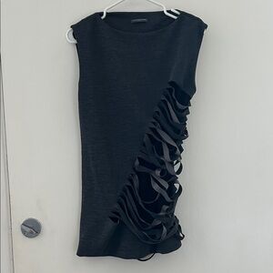 Alexander McQueen Charcoal Pinstripe Design